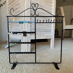 Black Jewelry Stand (earrings, necklaces, rings)